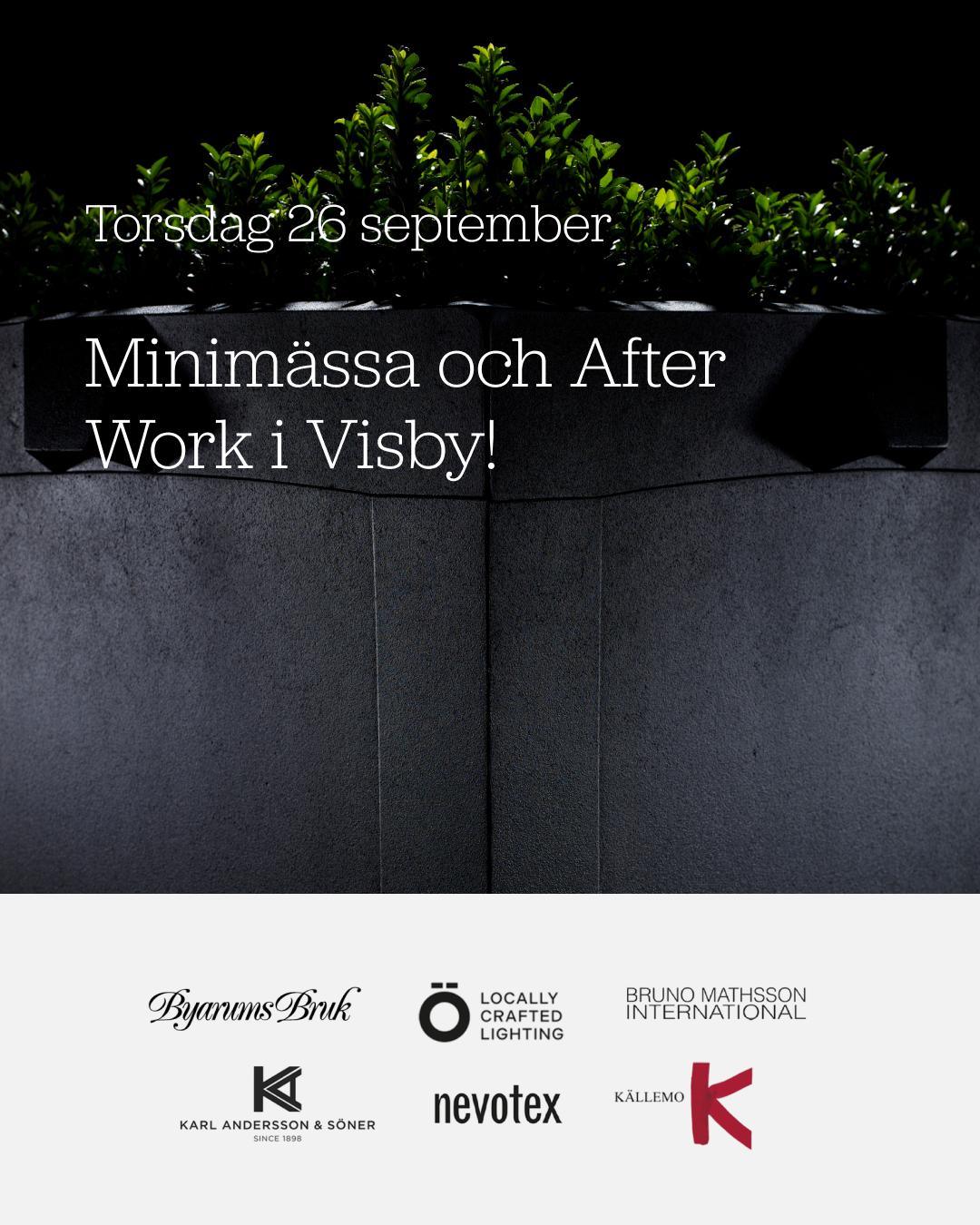 Minimässa och After Work i Visby – O.S.A. senast 23/9